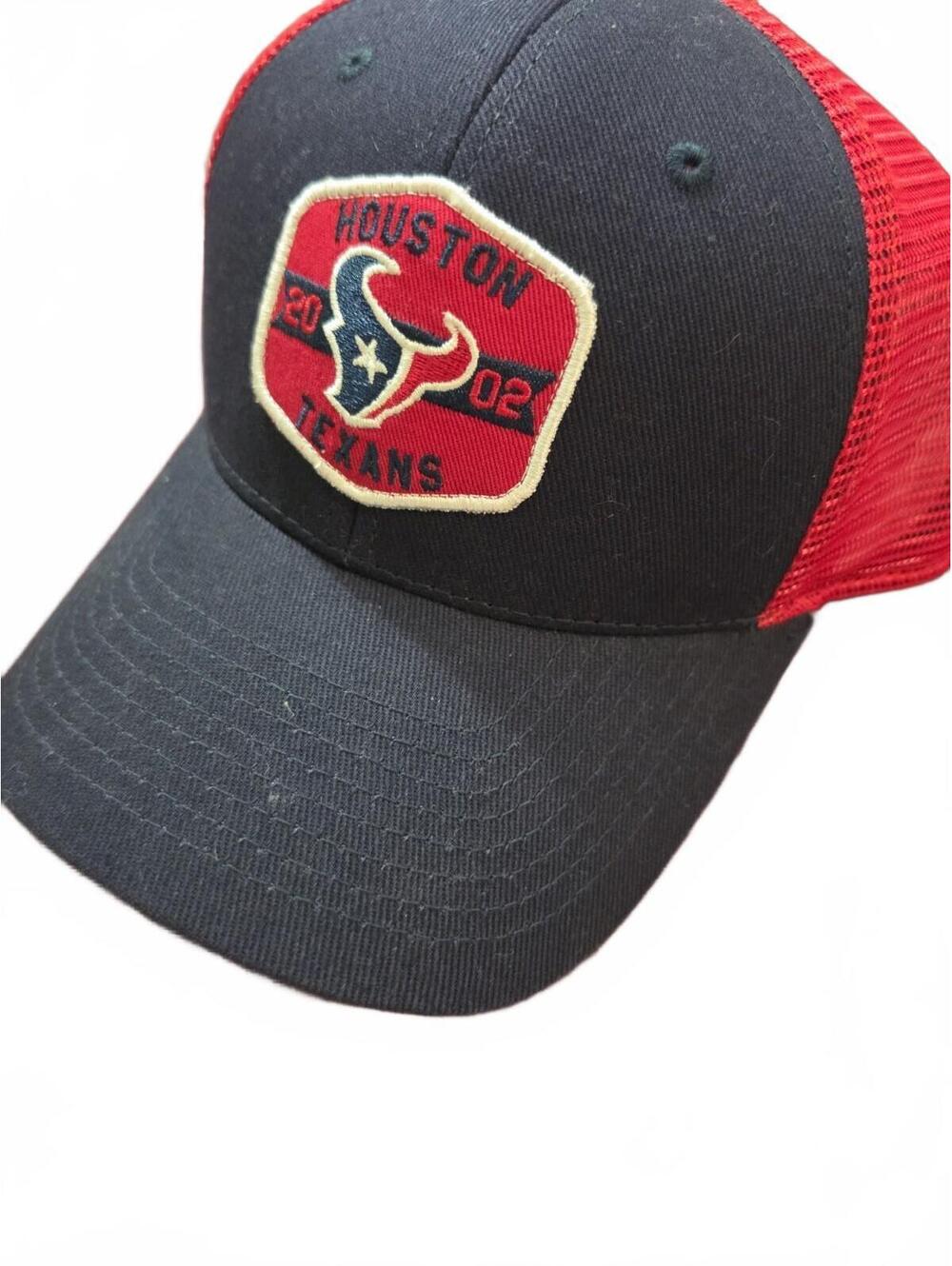 Houston Texans 2002 NFL Team  Navy w/red Mesh Patch Snapback Hat Cap  New